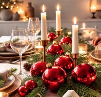 elegante julekugler i glas rød farve